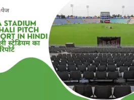 PCA Stadium Mohali Pitch Report in Hindi