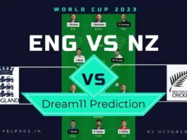 ENG vs NZ World Cup 2023 1st Match dream11 Prediction in Hindi