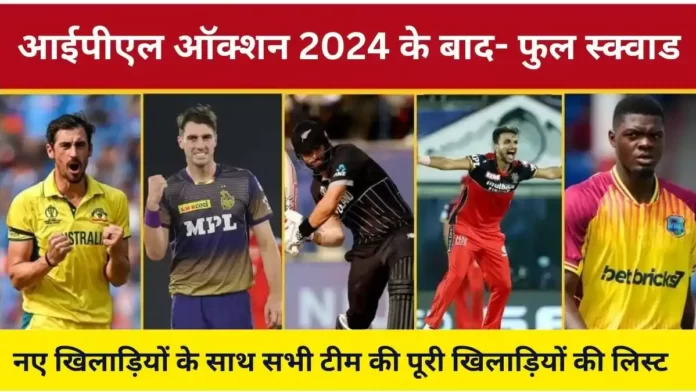IPL 2024 Team List in Hindi