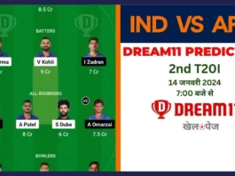 IND vs AFG Dream11 Prediction